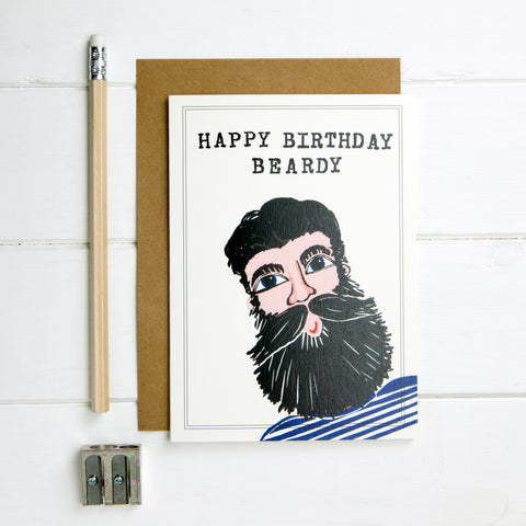 Happy Birthday Beardy Card
