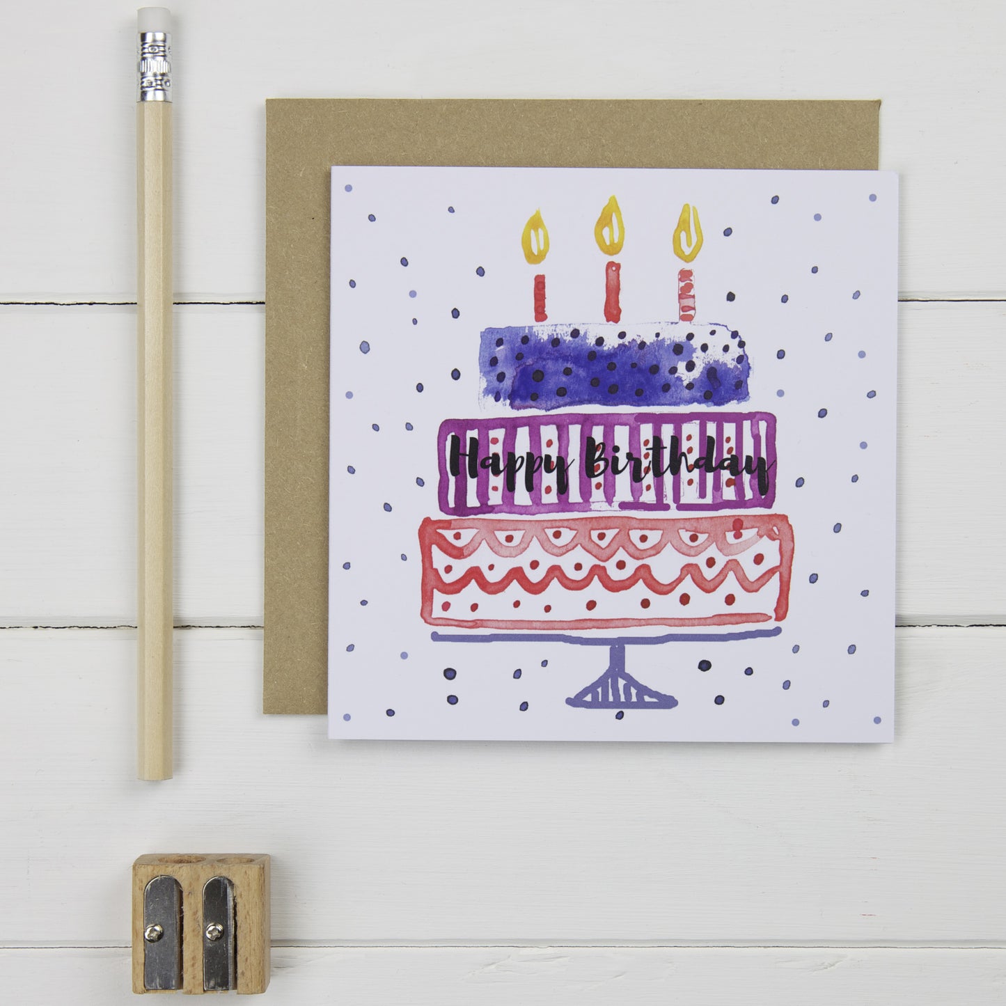 Happy Birthday square Card