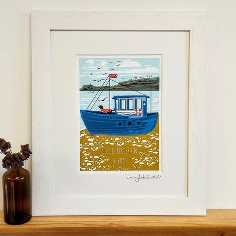 Better on a Boat Print