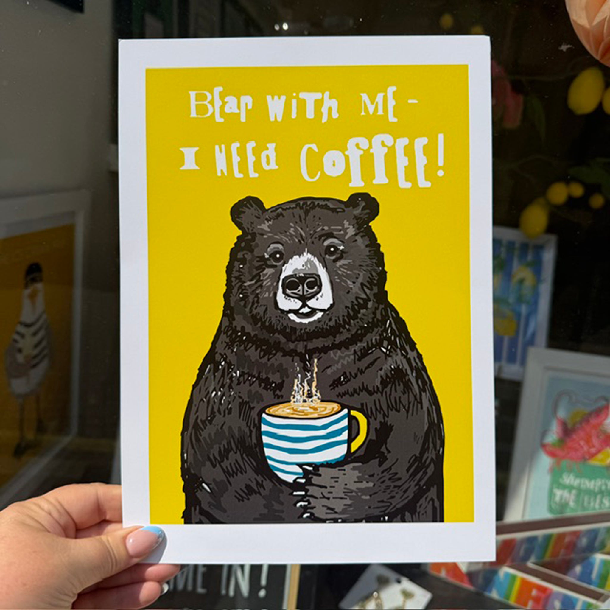 Coffee Bear Print
