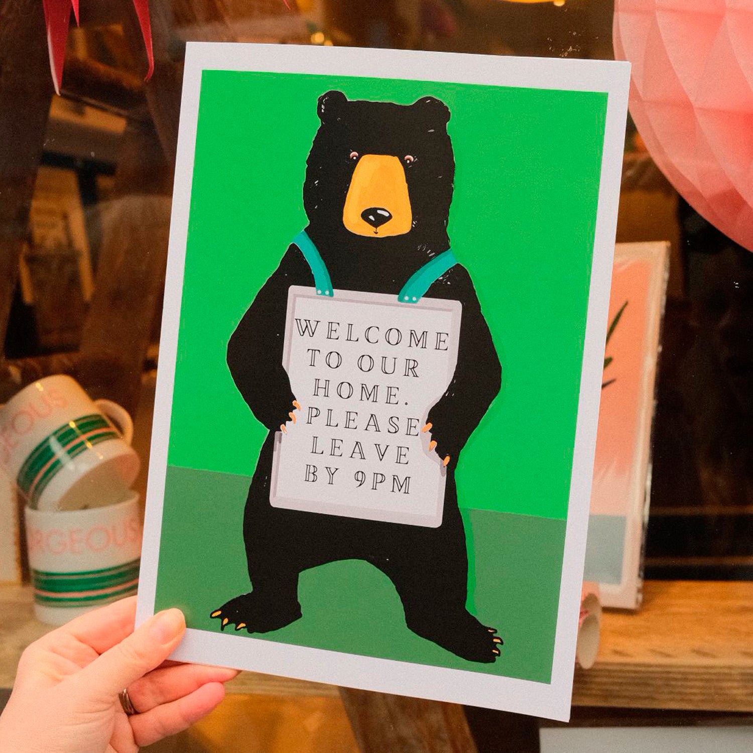 Leave By 9 Print