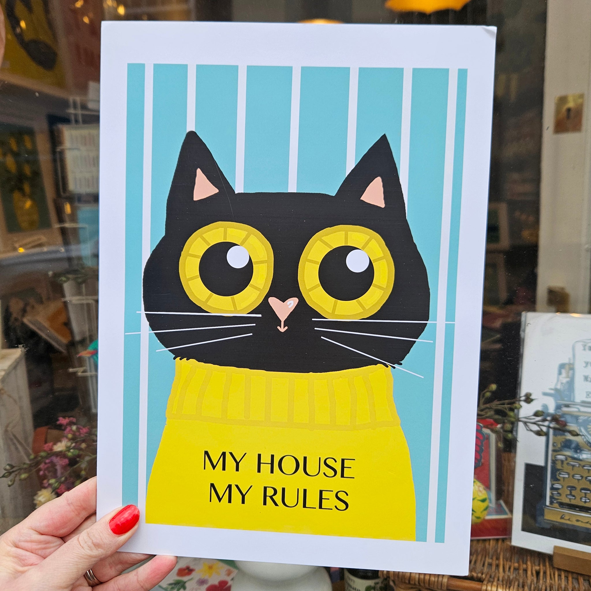 Black Cat Print