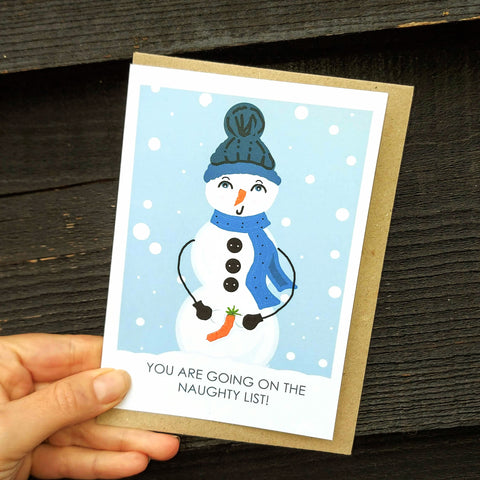 Rude Snowman card