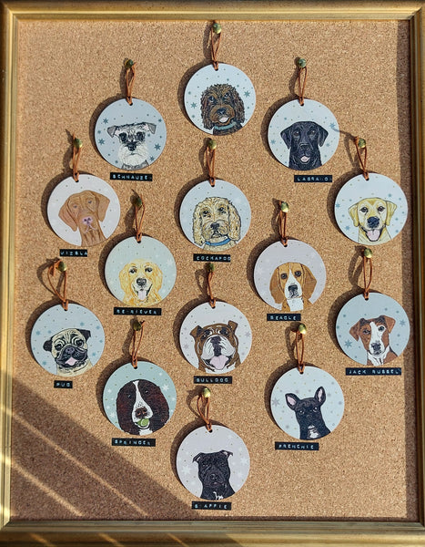 Dog Christmas Tree Decorations (11 Breeds available)