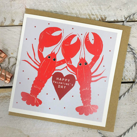 Valentine Lobster Card