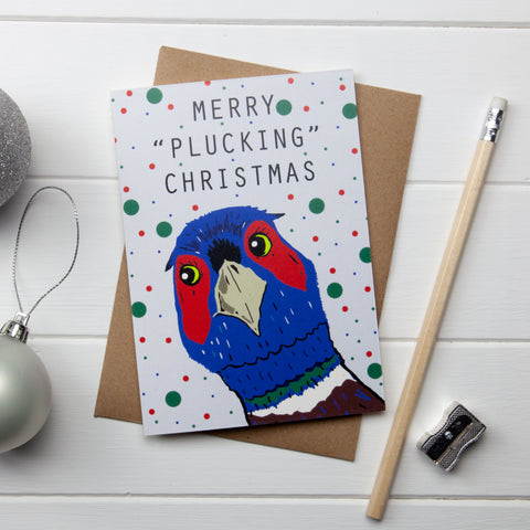 Merry "Plucking" Christmas Card