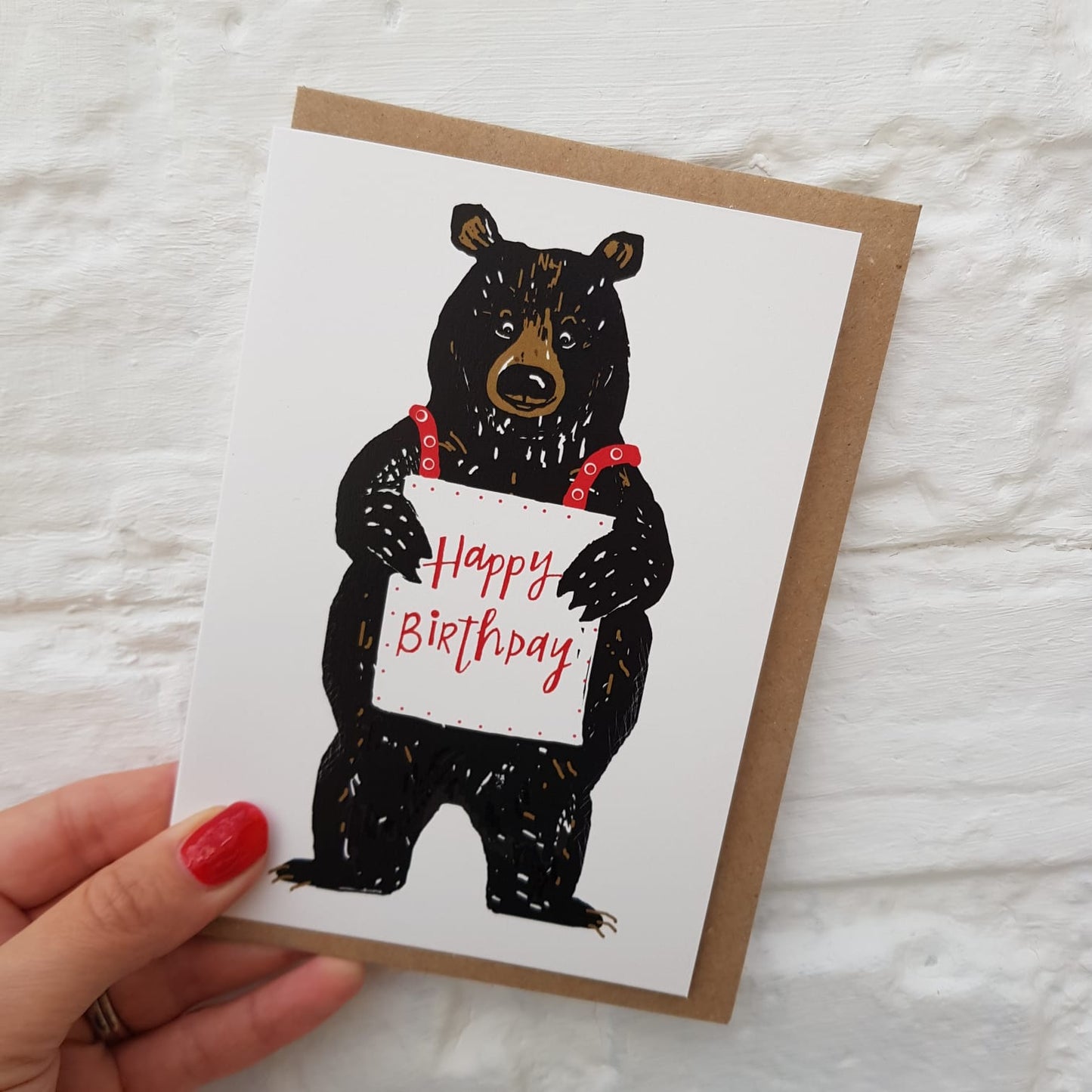 Happy Birthday Bear Card