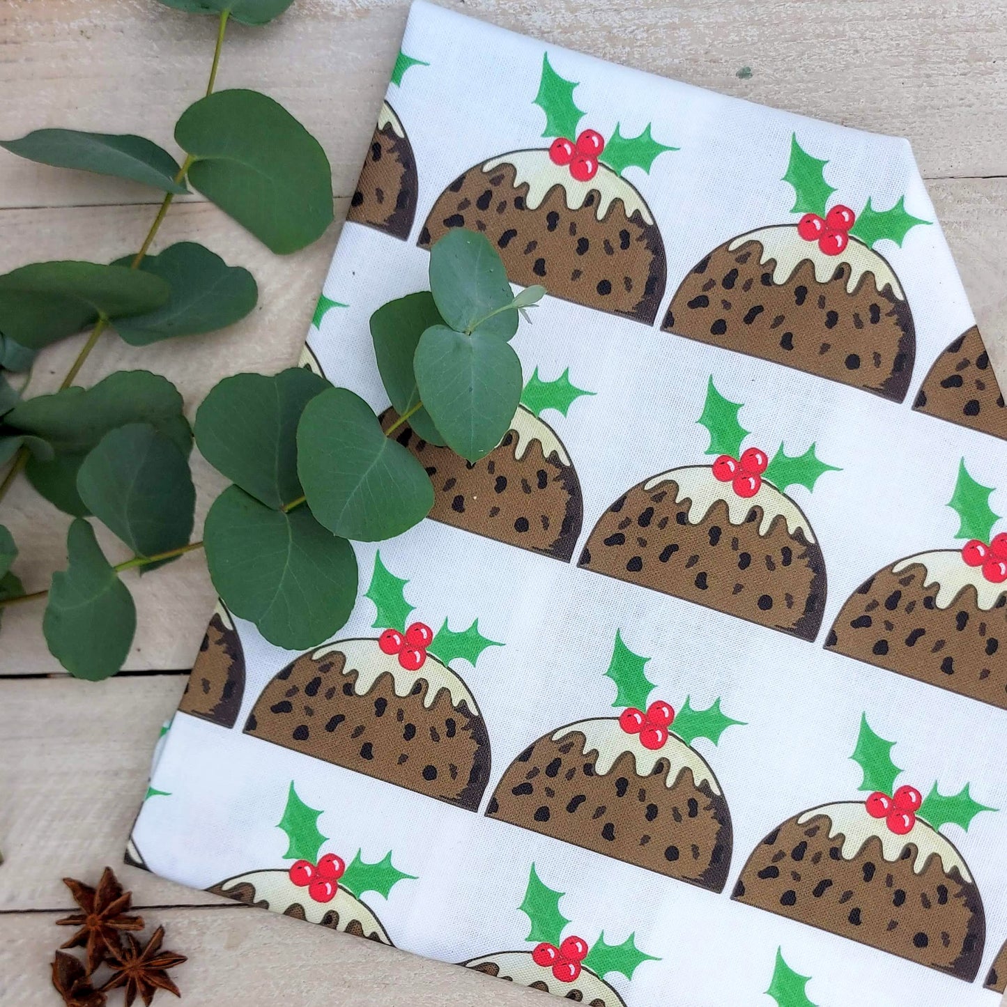 Christmas Pudding Tea Towel