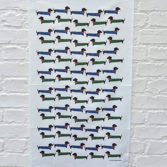 Dachshund Tea Towel
