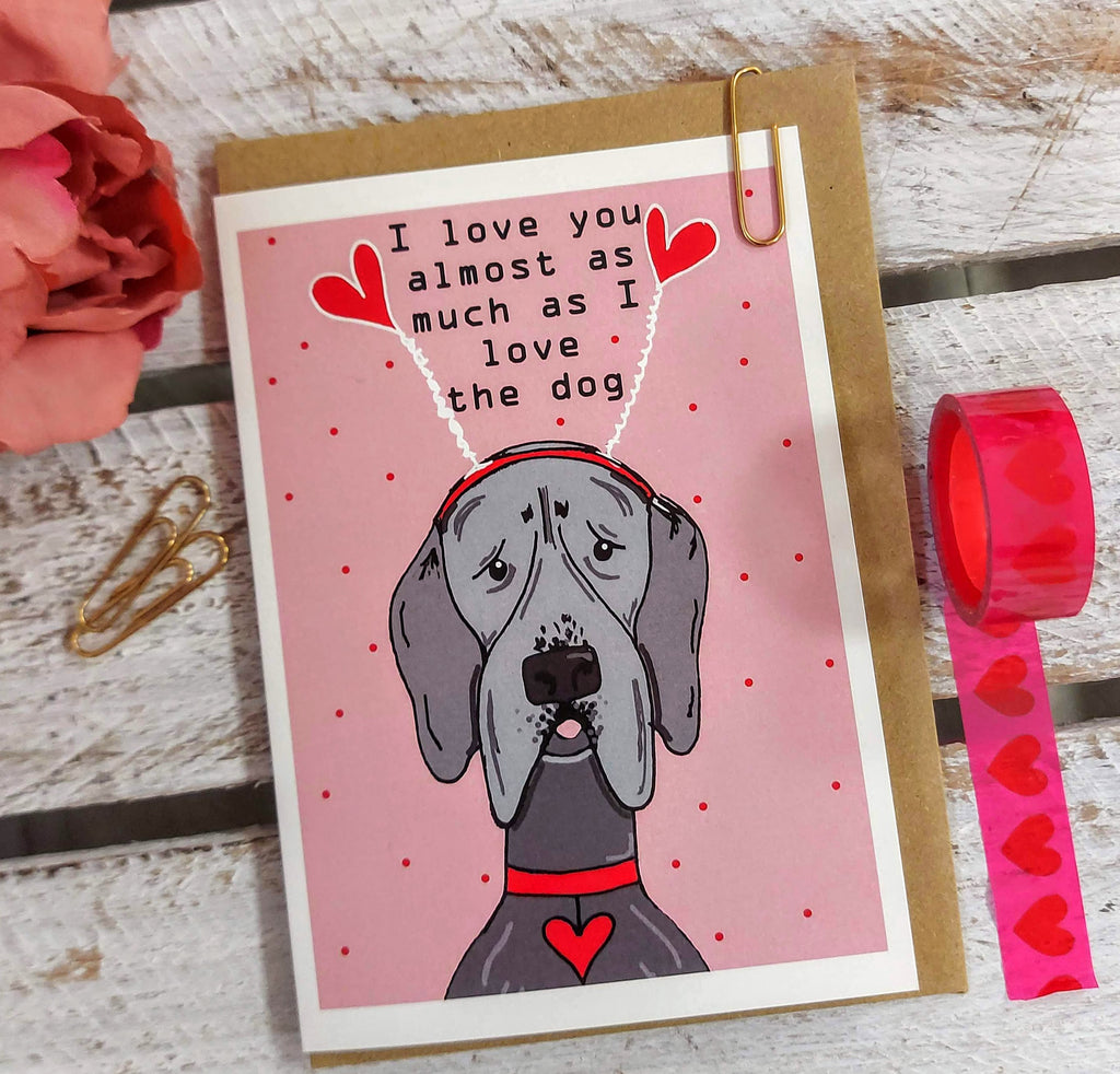 Valentines Dog card